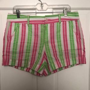 Lilly Pulitzer Pink and Green Shorts (Size 8)